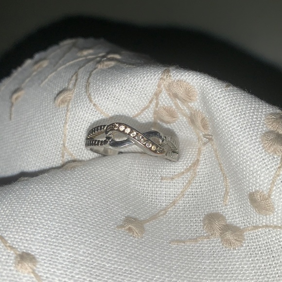 (2for$30)Zircon Infinity Ring - Picture 1 of 4